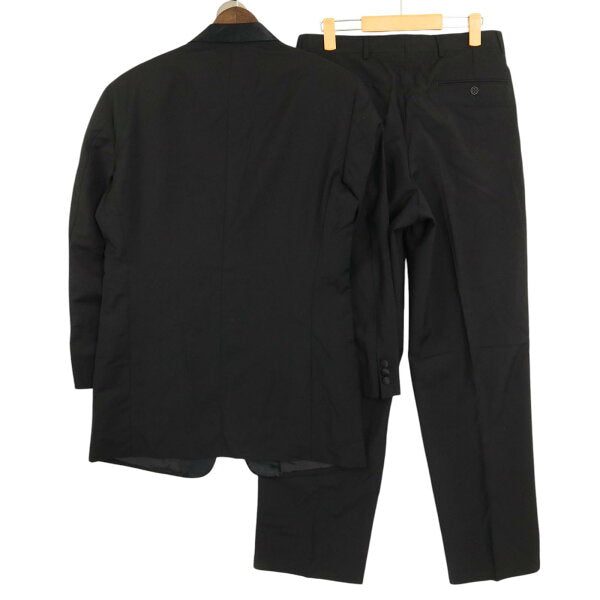 80's Made in Italy GIORGIO ARMANI Giorgio Armani Tuxedo Setup Black (Men's 46 R) Used Old Clothes A3875