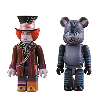 Japanese Anime Figure | (Very Good) KUBRICK MAD HATTER & BE@RBRICK CHESHIRE CAT SET ABS&PVC Painted Action Figure