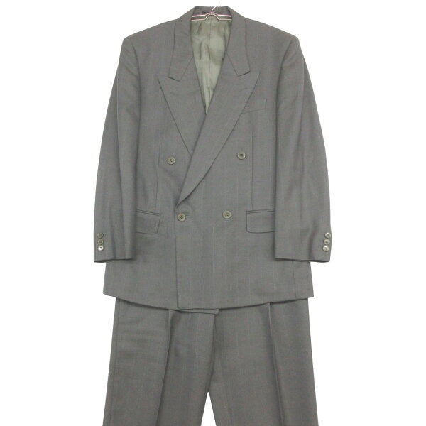 Yves Double Breasted Suit Japan | YVES SAINT LAURENT Yves Saint Laurent Suit 90's Vintage Setup Striped Pattern Double Breasted 2 Tuck Pants A5 Men's [Used]