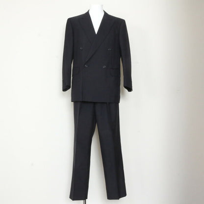 Vintage Burberry Double Breasted Suit Wool Japan | Good condition Burberry with tag double suit set up jacket pants business clothes men's formal men's WUM EM2-8