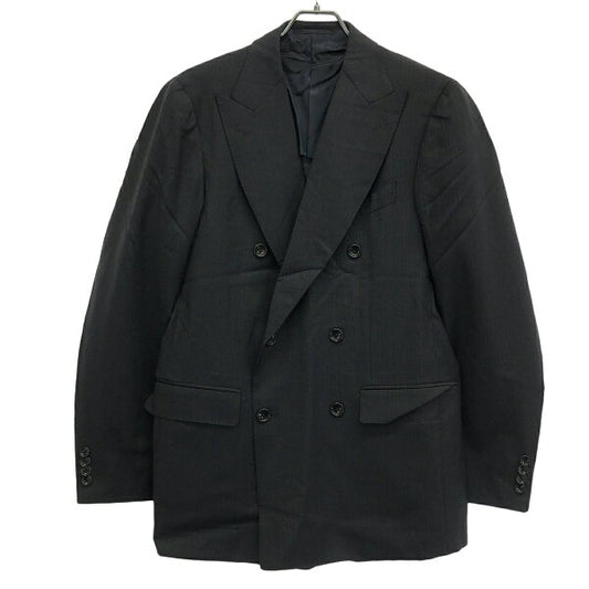 BEAMS F Double Breasted Stripe Setup Suit 21-17-1714-264 Navy 48 [Used] ITP92GH05MKK