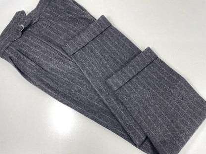Vintage Very Double Breasted Suit Japan | Very good condition [LECTEUR] Savile Clifford fabric double 6 button suit (men's) 46 equivalent Gray striped pattern ★35MSB0052★ [Used]