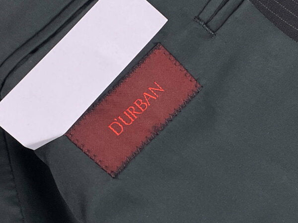 Vintage Good Double Breasted Suit Wool Japan | Good condition [Durban D'URBAN] 100% wool double 4 button striped suit (men's) size94A6 black ★35MSB0573★ [Used]