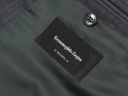 Vintage Zegna Double Breasted Suit Japan | Good condition [Ermenegildo Zegna] 2172RG 15MILMIL15 Double 6 button suit (men's) 50C gray striped pattern ◎35MSB0872◎ [Used]