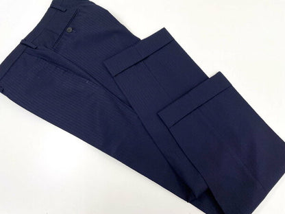 Vintage Good Double Breasted Suit Japan | Good condition [Sovereign] 1126-273-4598 Double 6 button striped suit (men's) size 46-48 equivalent Navy ◎40MSB0962◎ [Used]