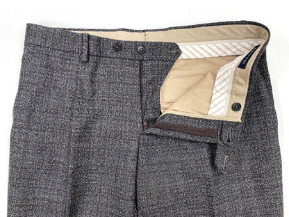 Vintage Lardini Double Breasted Suit Wool Japan | Very good condition [LARDINI] JN872AQ Double 6 button plaid style suit 100% wool (men's) 48/7REG Gray x Brown ◎35MSB1170◎ [Used]
