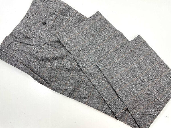 Vintage Very Double Breasted Suit Japan | Very good condition [Mirashawn] Double 4-button woven pattern & plaid pattern suit set up (men's) size AB4 medium gray ◎40MSB1207◎ [Used]