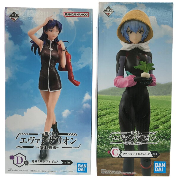 Japanese Anime Figure | [Used] Z000 Ichiban Kuji Evangelion C Prize Ayanami Rei D Prize Misato Katsuragi Figure Last 1 item!
