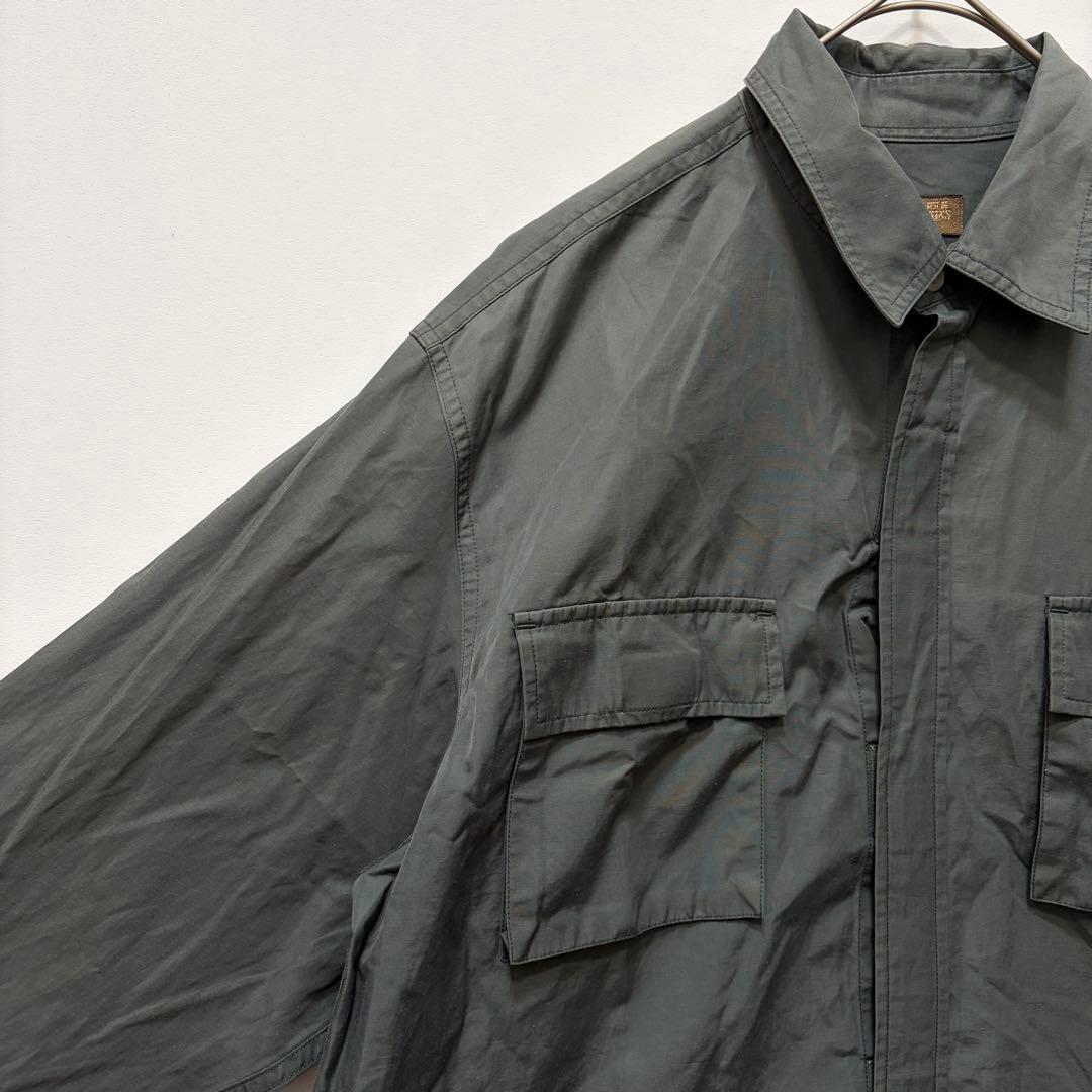 [Redskins] Long sleeve shirt military casual sage green M