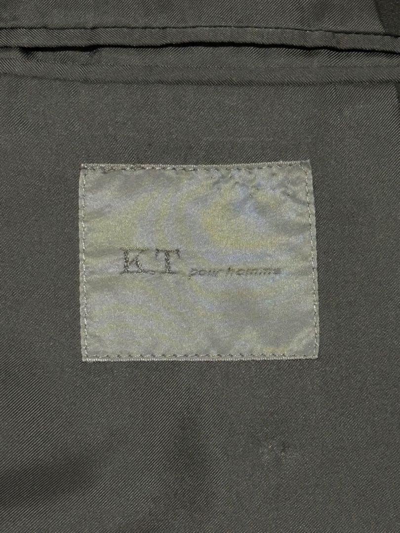 Good condition K.T pour homme double suit black formal AB7 equivalent