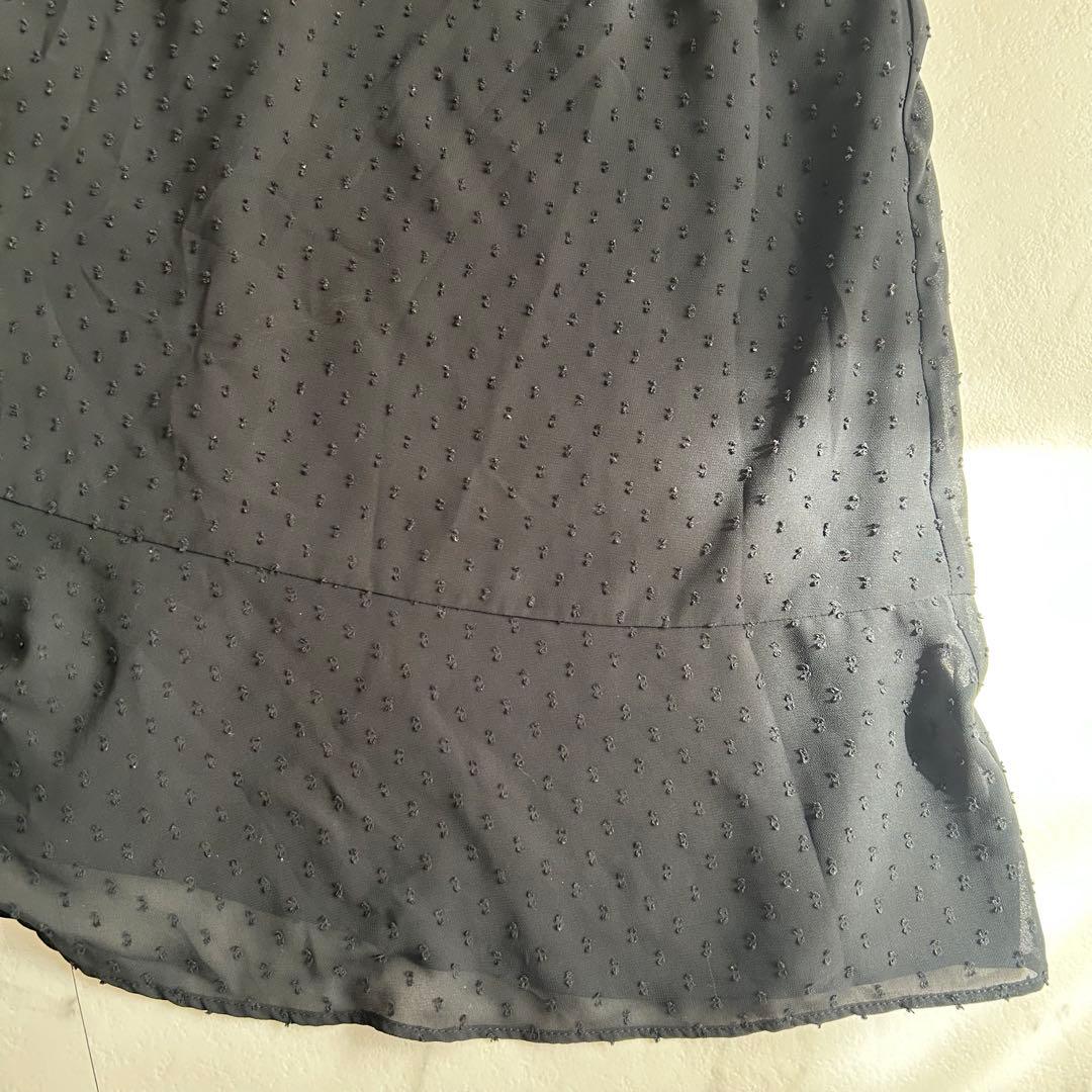 Veil dance [L] Black ♡ Dot pattern ♡ Sleeveless dress ♡ Sleeveless dress