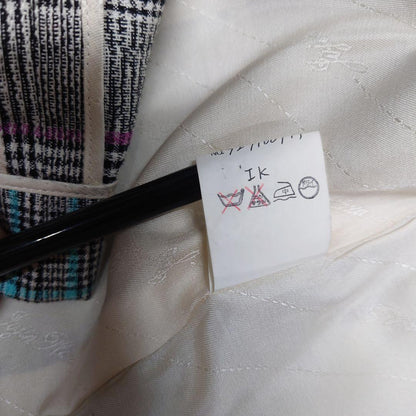 [Good Condition] Fujin Plaza Silk Check Vest Gilet Showa