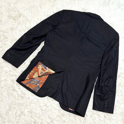 Paul Smith London Suit L Black Zegna Union Jack All Over Pattern