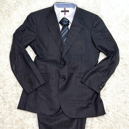 Paul Smith London Suit L Black Zegna Union Jack All Over Pattern