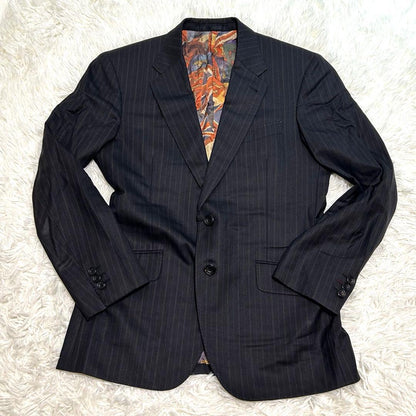 Paul Smith London Suit L Black Zegna Union Jack All Over Pattern