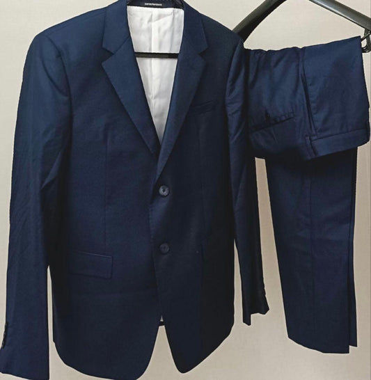 Emporio Armani Suit Setup 50 Navy Silk