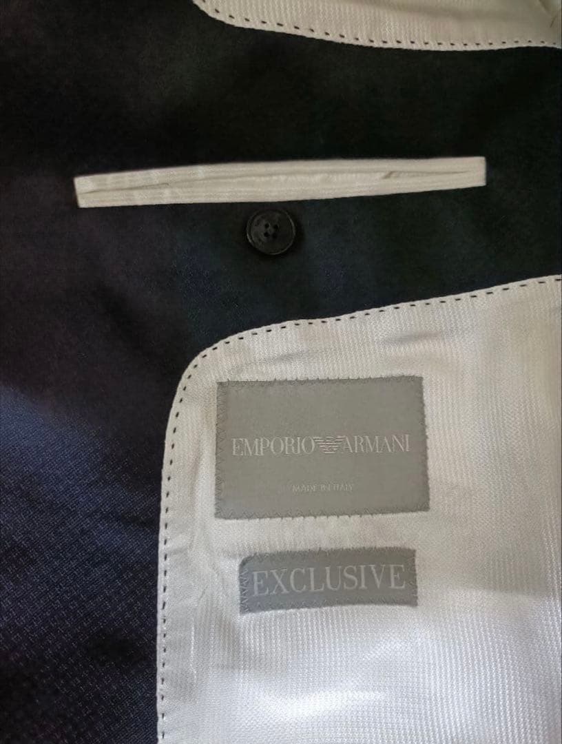 Emporio Armani Suit Setup 50 Navy Silk