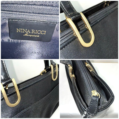 ✨Good condition✨NINA RICCI 3-layer handbag black