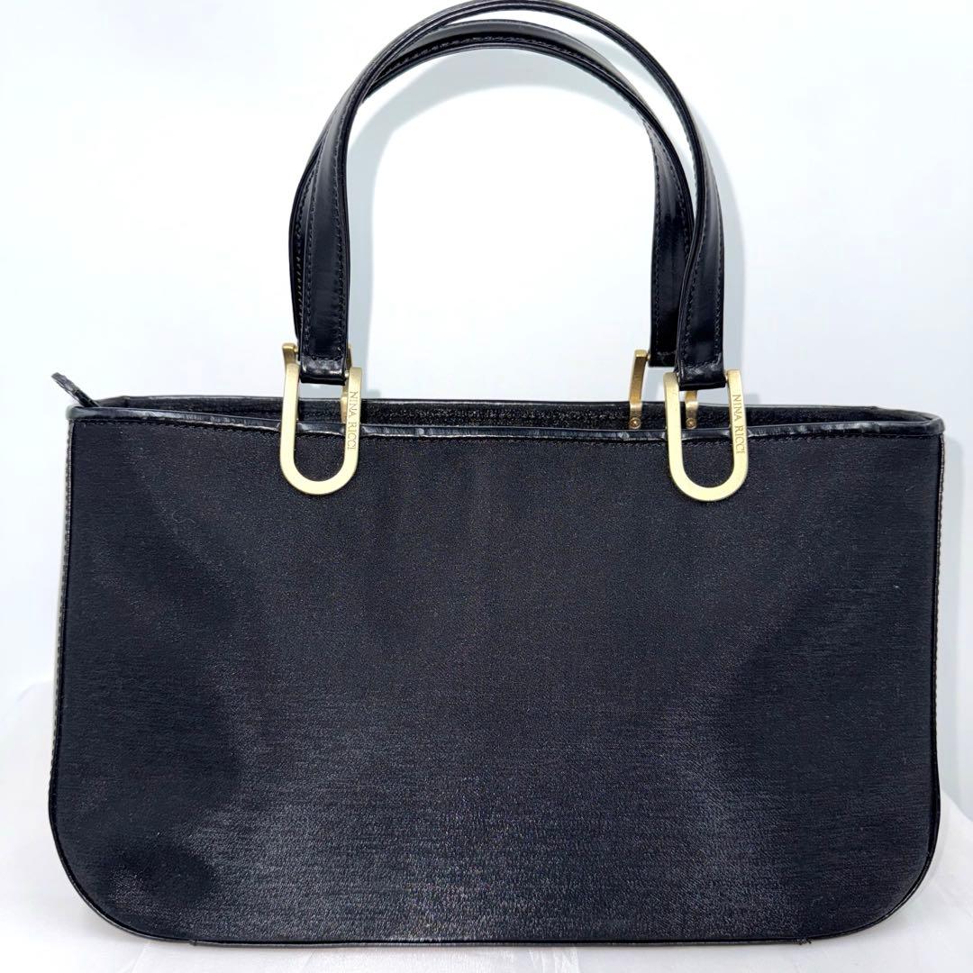 ✨Good condition✨NINA RICCI 3-layer handbag black