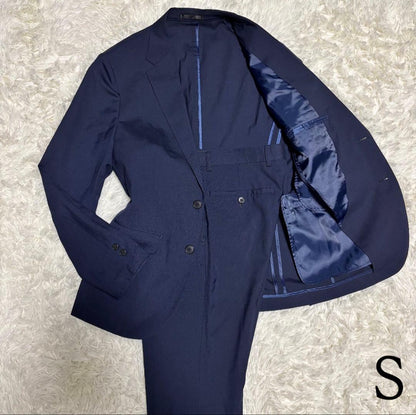 Good condition [All Japan Men's Clothing Industry Council] Travel Suit Business Setup Navy S