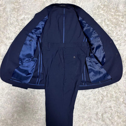 Good condition [All Japan Men's Clothing Industry Council] Travel Suit Business Setup Navy S