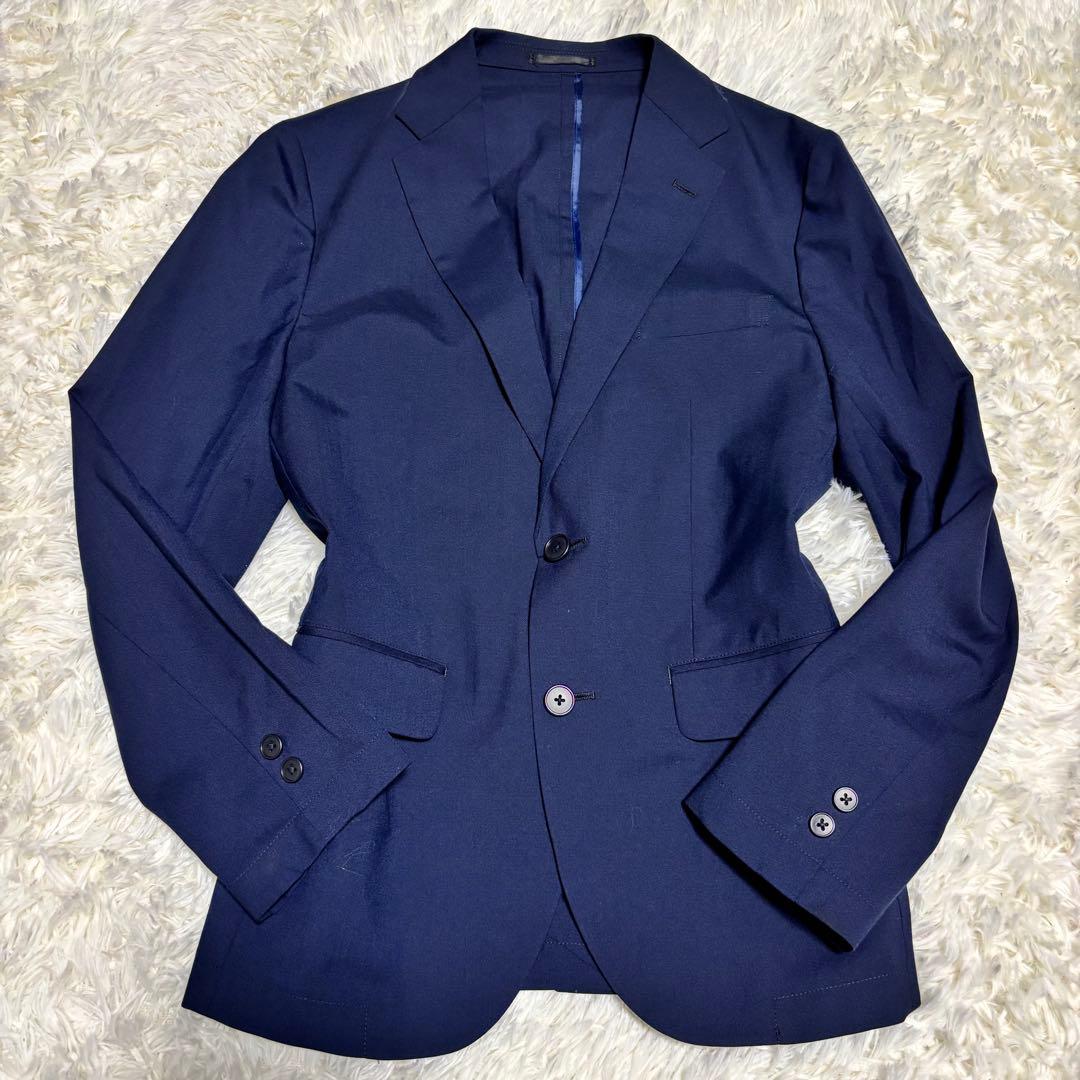 Good condition [All Japan Men's Clothing Industry Council] Travel Suit Business Setup Navy S
