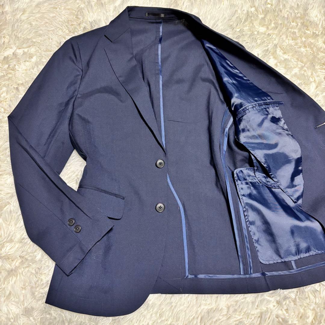 Good condition [All Japan Men's Clothing Industry Council] Travel Suit Business Setup Navy S