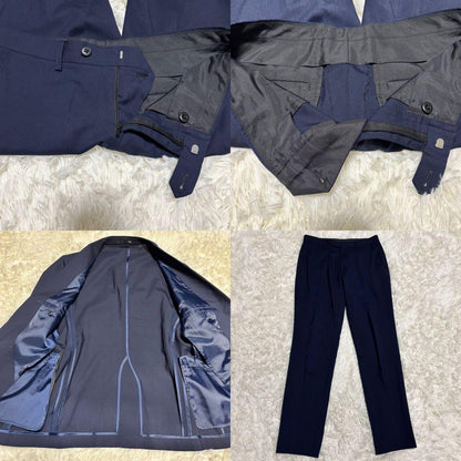 Good condition [All Japan Men's Clothing Industry Council] Travel Suit Business Setup Navy S