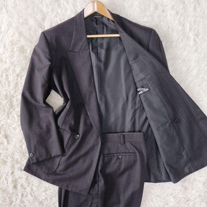 [Good product] Casual suit, double-breasted, fully lined, two-tuck M