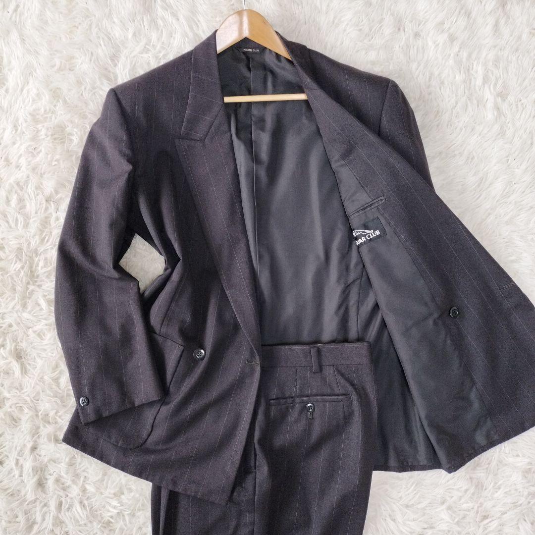 [Good product] Casual suit, double-breasted, fully lined, two-tuck M