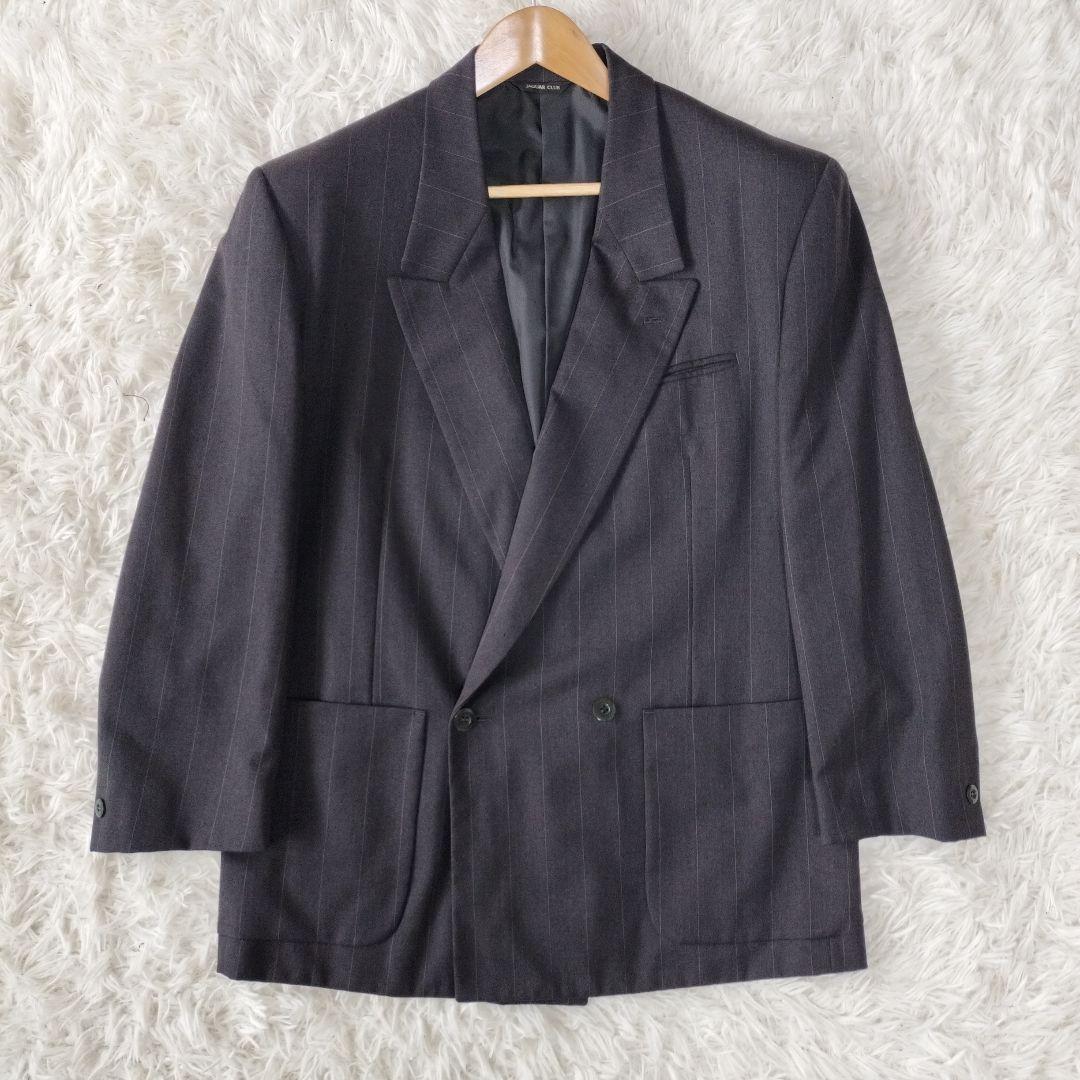 [Good product] Casual suit, double-breasted, fully lined, two-tuck M