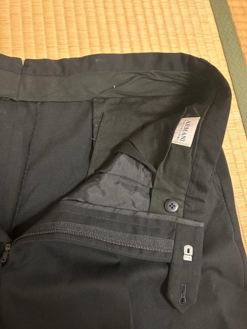 ARMANI COLLEZIONI Slacks Black 100% Wool