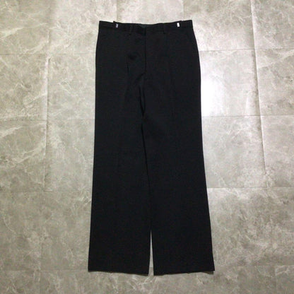 Vintage suit set up black double breasted wool 3B mode
