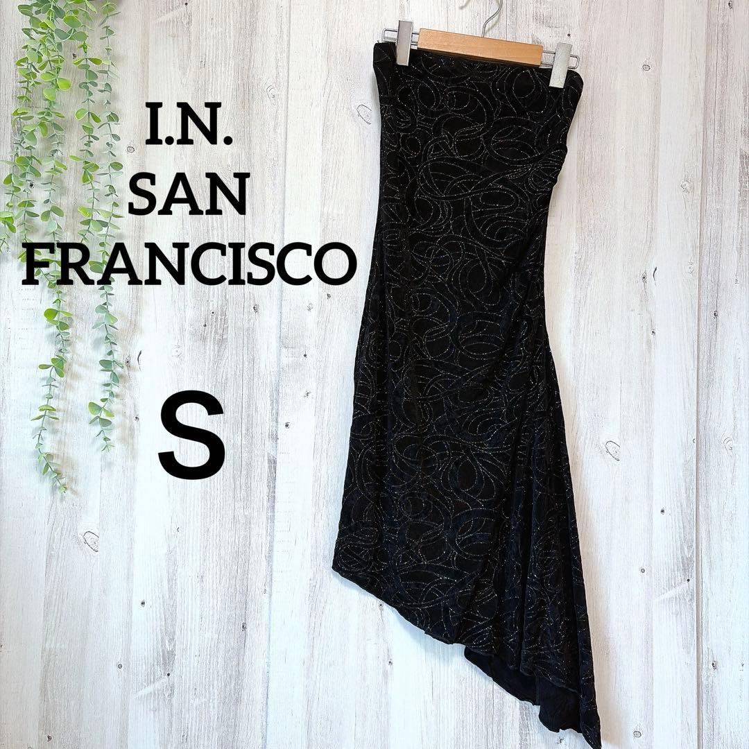 [Rare] I.N. SAN FRANCISCO Asymmetric Dress Black S