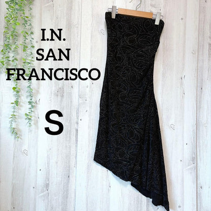 [Rare] I.N. SAN FRANCISCO Asymmetric Dress Black S
