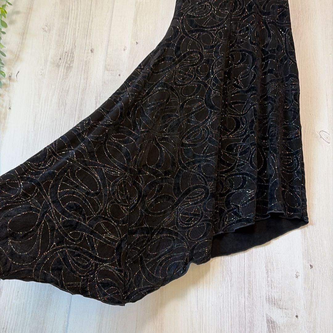 [Rare] I.N. SAN FRANCISCO Asymmetric Dress Black S