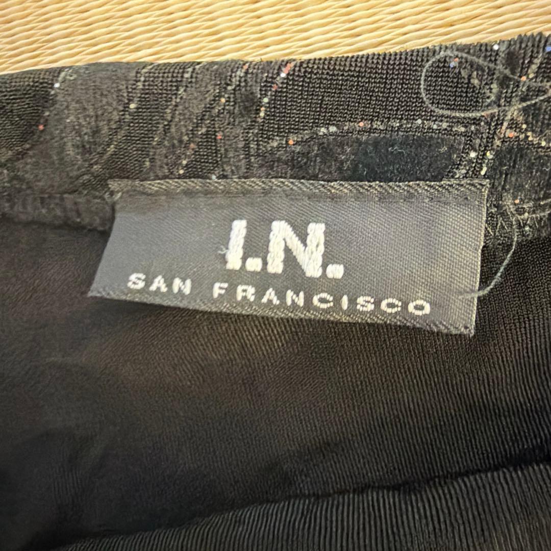 [Rare] I.N. SAN FRANCISCO Asymmetric Dress Black S
