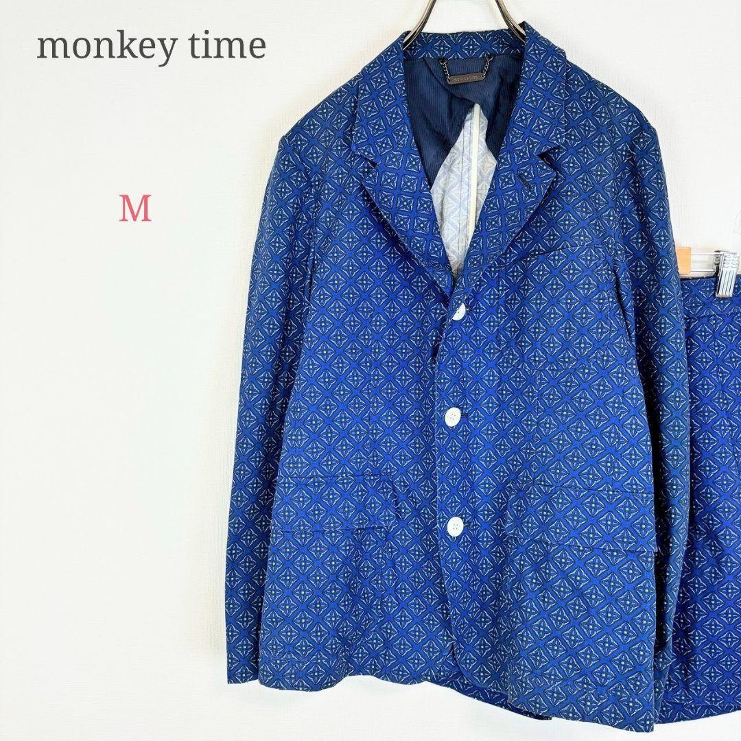 ◆Monkey Time [M] United Arrows Setup Short Pants Allover Pattern