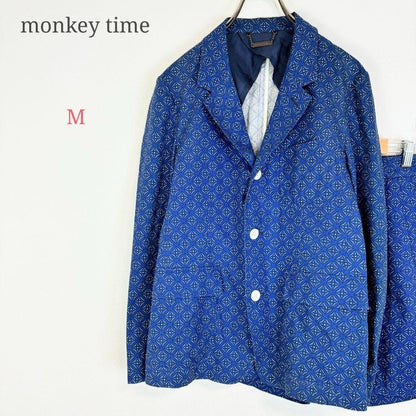 ◆Monkey Time [M] United Arrows Setup Short Pants Allover Pattern