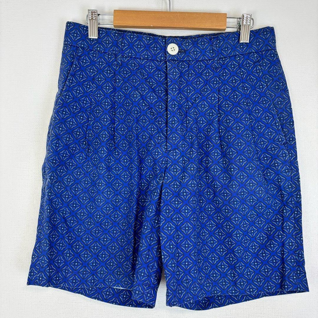 ◆Monkey Time [M] United Arrows Setup Short Pants Allover Pattern
