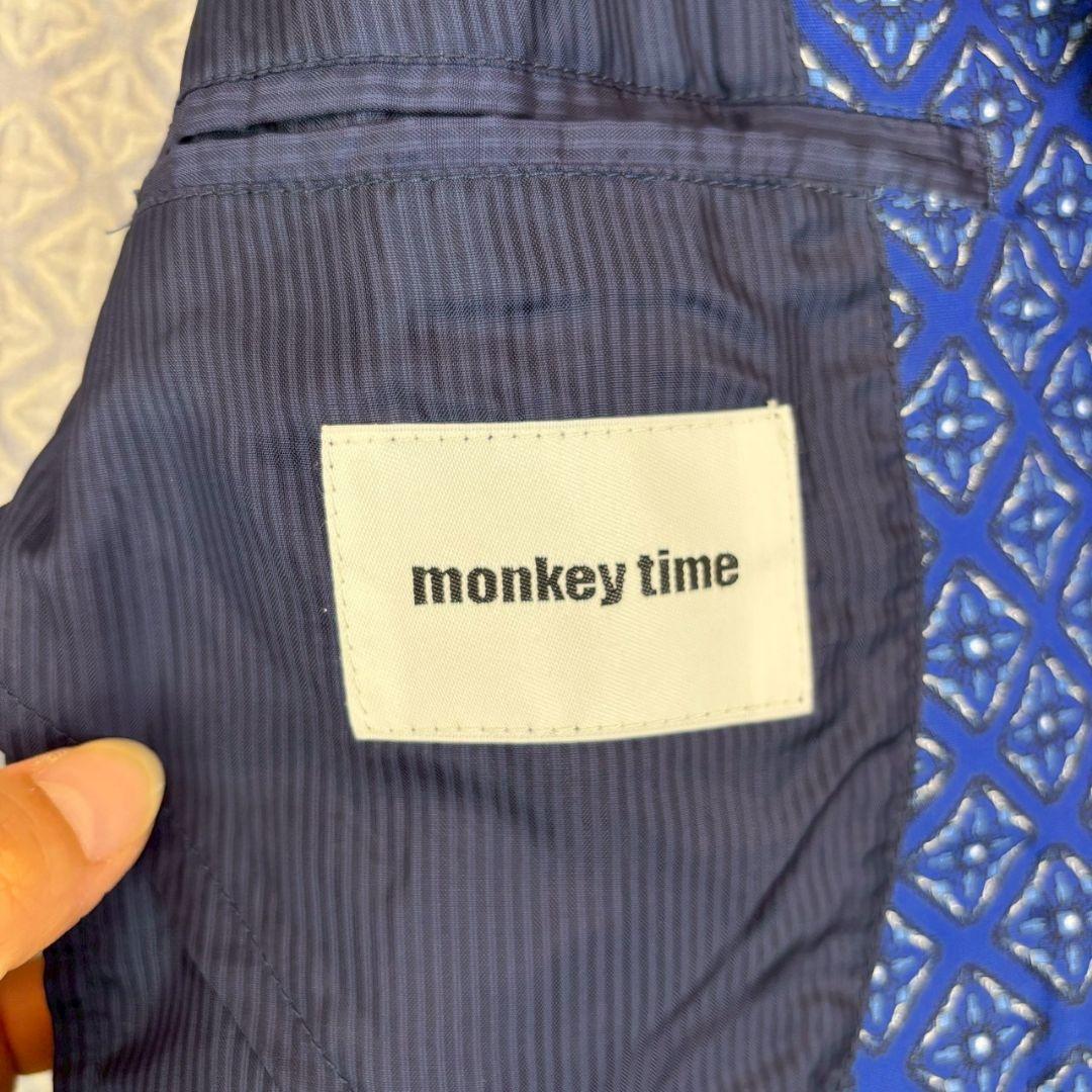 ◆Monkey Time [M] United Arrows Setup Short Pants Allover Pattern