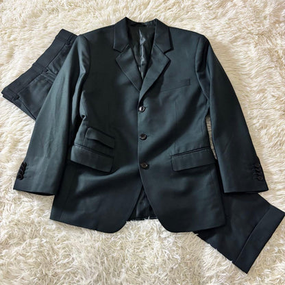 Rare Color Casual Suit Setup Moss Green Real Facing Retro Old Clothes