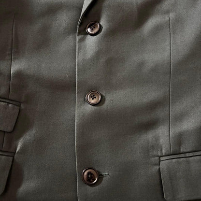 Rare Color Casual Suit Setup Moss Green Real Facing Retro Old Clothes