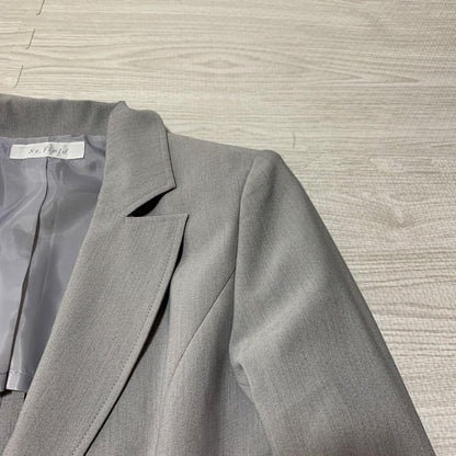 Saintfield Unlined Skirt Suit Set Formal [S] Gray Job Hunting