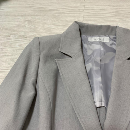 Saintfield Unlined Skirt Suit Set Formal [S] Gray Job Hunting
