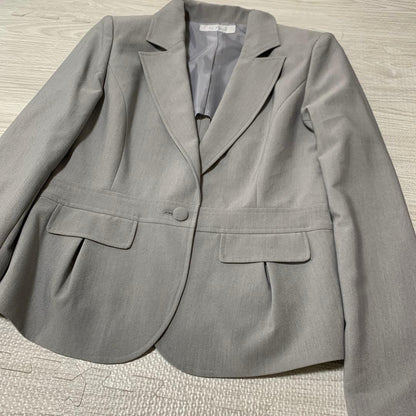 Saintfield Unlined Skirt Suit Set Formal [S] Gray Job Hunting