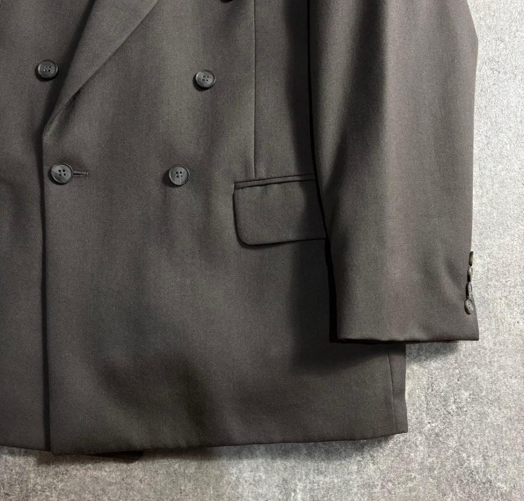 [vintage] Setup double suit smoky gray finest wool