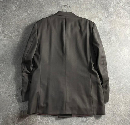 [vintage] Setup double suit smoky gray finest wool