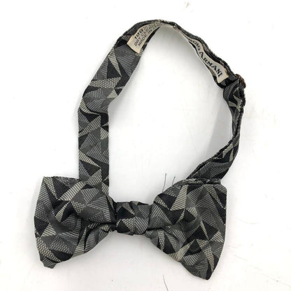 Giorgio Armani Bow Tie Geometric Pattern Silk