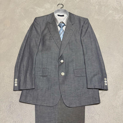 Rare Givenchy Setup Suit Wool Linen Blend Gray Summer Suit